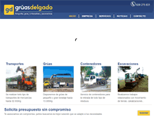 Tablet Screenshot of gruasdelgado.com